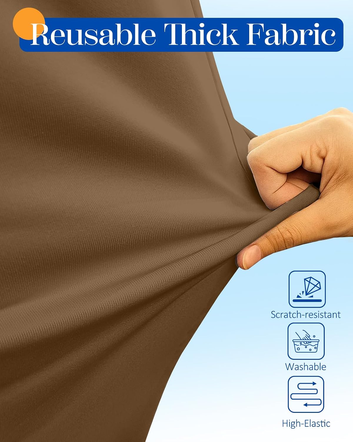 Slohif Luggage Cover for Suitcase Tsa Approved Protector - Luggage Sleeve Suit Case Cover Travel Stretch Large Baggage Case Protective Washable Fit 21-23 Inch Brown