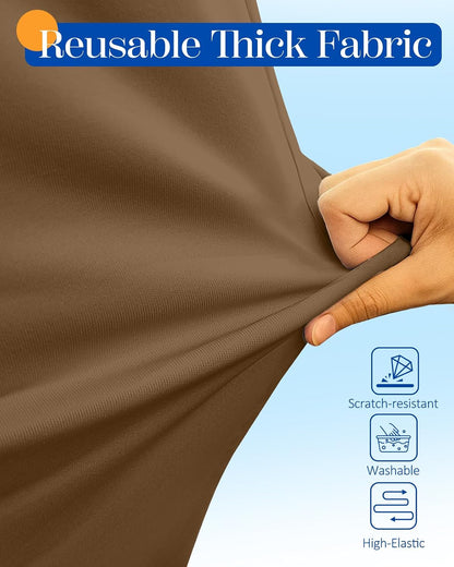 Slohif Luggage Cover for Suitcase Tsa Approved Protector - Luggage Sleeve Suit Case Cover Travel Stretch Large Baggage Case Protective Washable Fit 21-23 Inch Brown