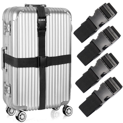 80In Luggage Straps for Suitcase Travel Belt Accessories, 2 Pack Light Blue