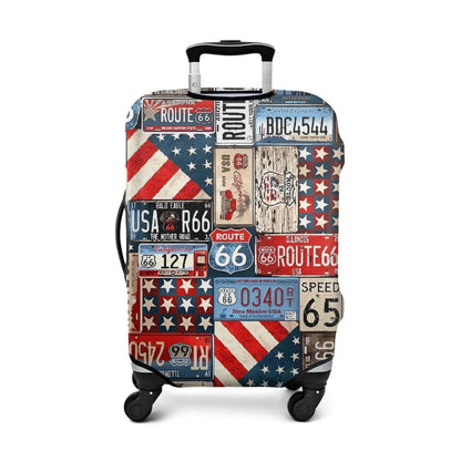 Travel Luggage Cover - Here we go Travel, Fit 25-28 Inch Luggage