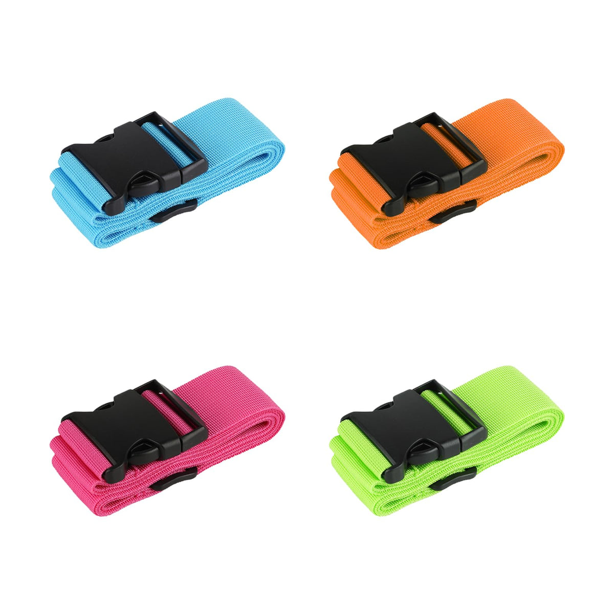 12 Pcs Luggage Straps for Suitcases TSA Approved, Suitcase Belts（4 Color）