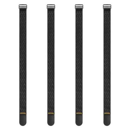 Trilancer Elastic Cinch Straps with Anti-Slip Strips, 12'' x 2'' (8 Pack)