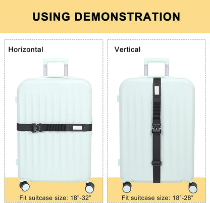 Vigorport Luggage Straps for Suitcases TSA Approved Suitcase Belt