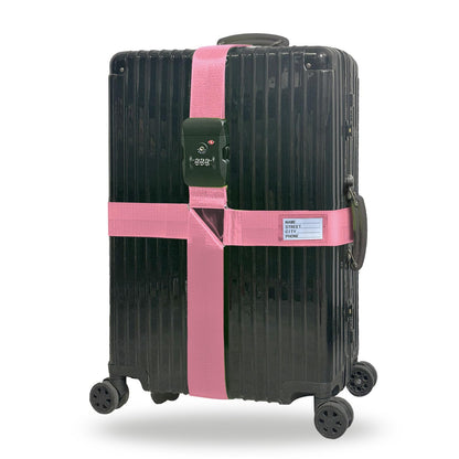 Luggage Straps TSA Approved with Lock,Suitcase Straps with Tags Purple1Pack