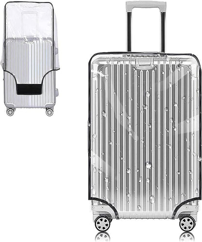 Yotako 3 Pieces Clear PVC Suitcase Cover Tough Protector, 20" 24" 28" Luggage Covers for Wheeled Suitcase
