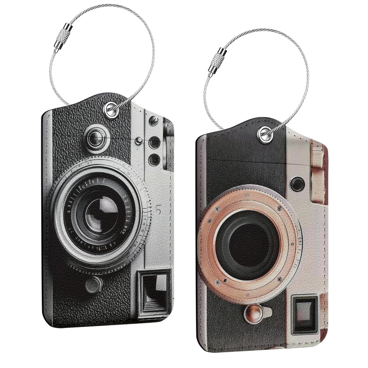 2 Pcs Funny Luggage Tag, Suitcase Tags with Privacy Flap and Metal Loop