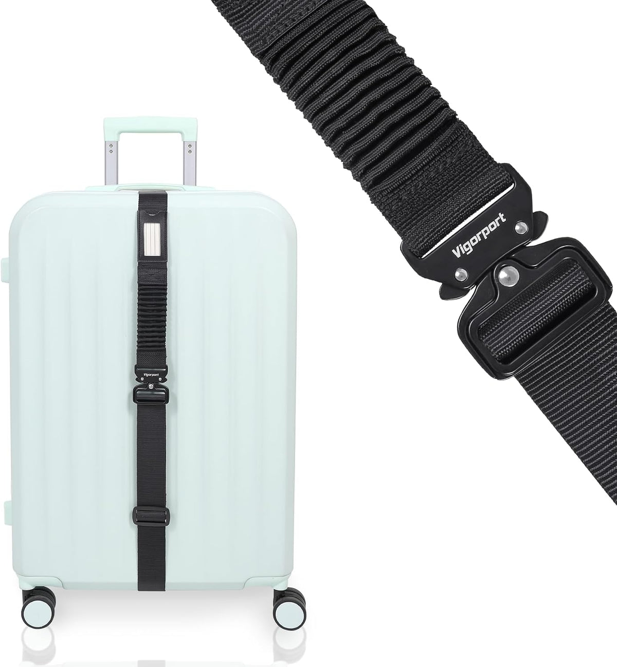 Vigorport Luggage Straps for Suitcases TSA Approved Suitcase Belt