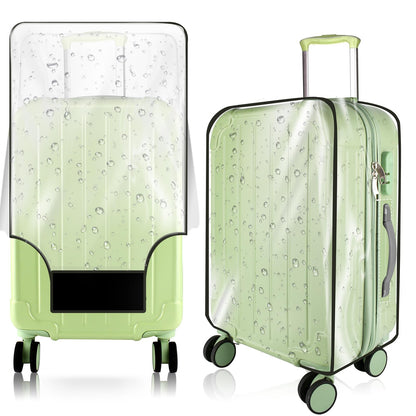 3 Pieces Thicken Clear Luggage Cover Protector, 20" 24" 28" PVC Luggage Covers for Suitcase Waterproof Dustproof Anti-scratch Travel Suitcase Covers Case for Wheeled Luggage