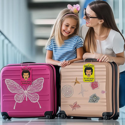 2 Pcs Funny Luggage Tag, Suitcase Tags with Privacy Flap and Metal Loop