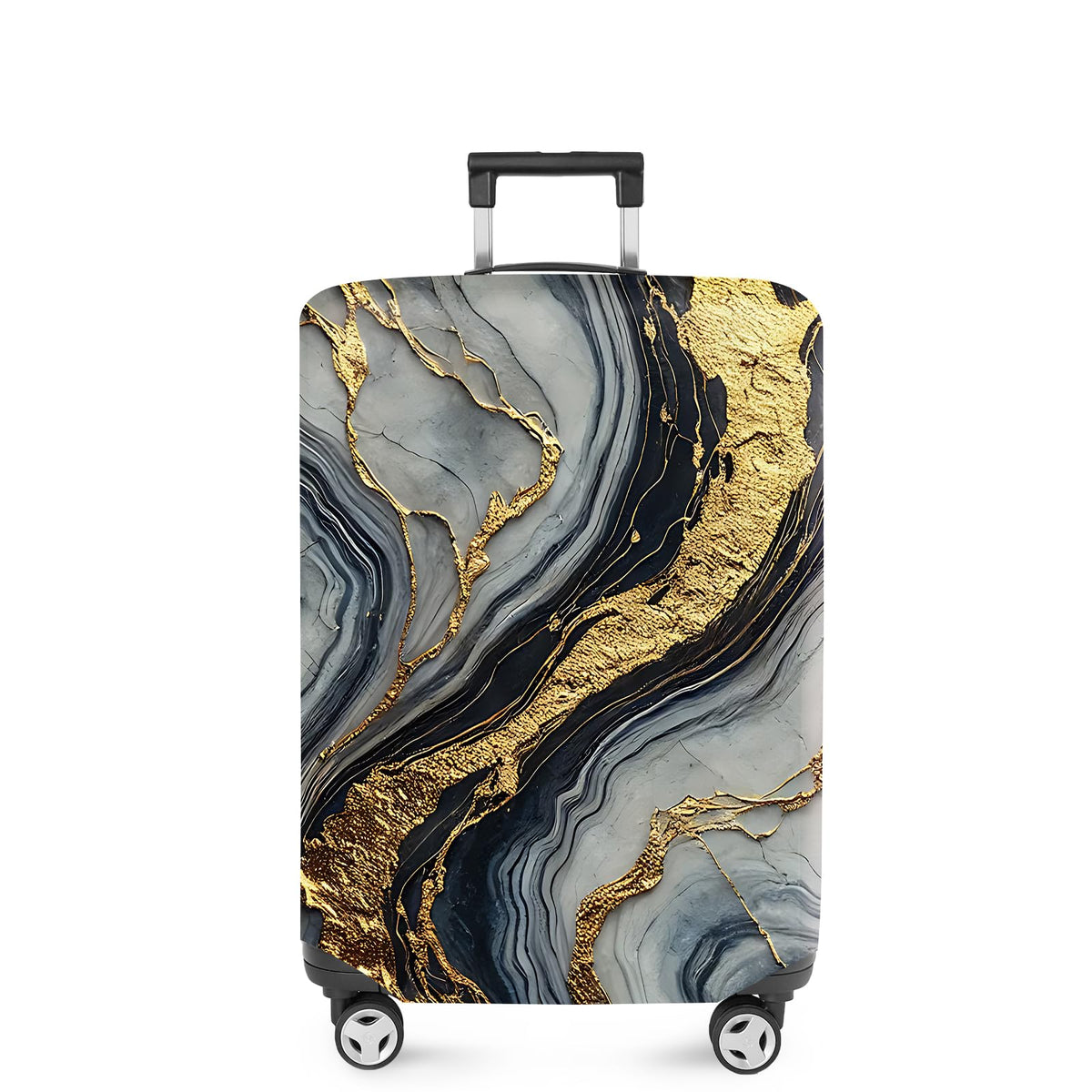 ANNA QUEEN Panda Family Luggage Cover, Cute Panda Design Suitcase Protector, Stretchable Washable Travel Sleeve for 28-30 Inch Luggage