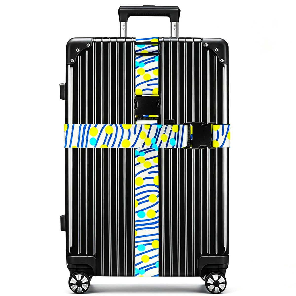 Luggage Straps for Suitcases TSA Approved Easy Pack Organized Suitcase Strap, Luggage Strap, Luggage Belt Strap, Bag Straps for Luggage. Buckle Straps Travel Accessories (Gradient Dot)