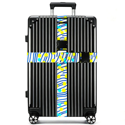 Luggage Straps for Suitcases TSA Approved Easy Pack Organized Suitcase Strap, Luggage Strap, Luggage Belt Strap, Bag Straps for Luggage. Buckle Straps Travel Accessories (Gradient Dot)