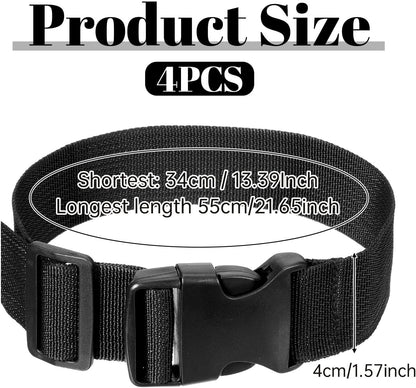 4Pcs Luggage Straps for Suitcases, Adjustable Suitcase Belt