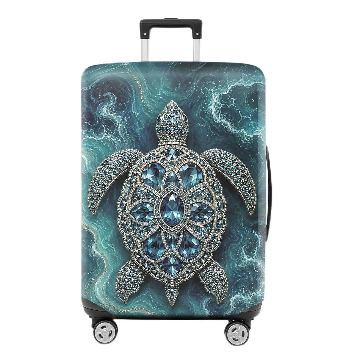 Colorful Geometric Luggage Cover, Abstract Suitcase Protector
