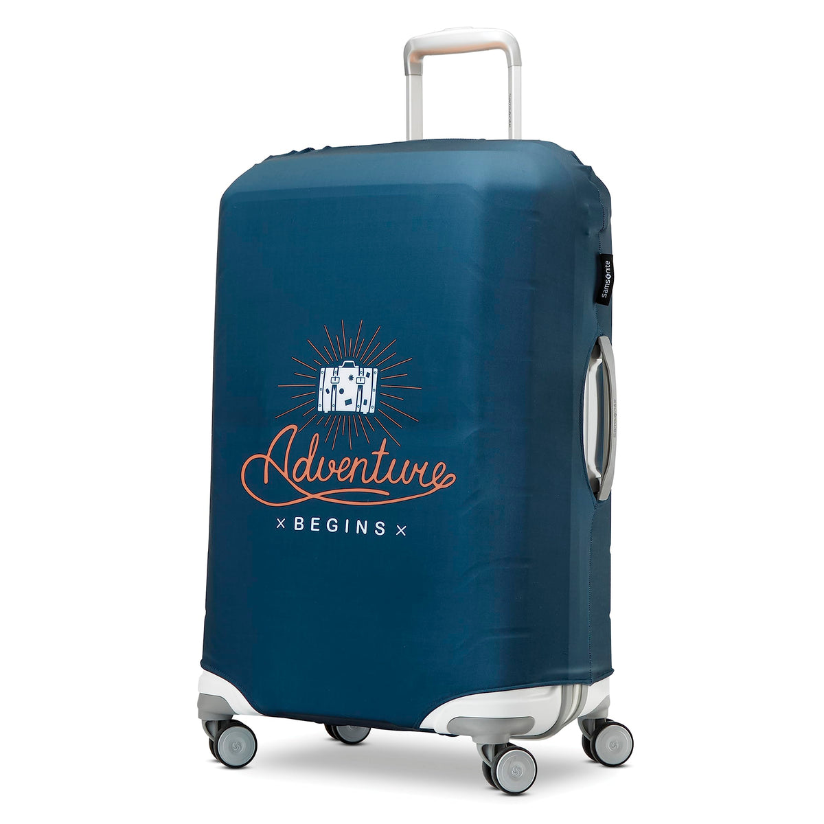 Samsonite Printed Luggage Cover, Black, Large