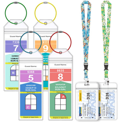 Maloun Cruise Luggage Tag Holders for Royal Caribbean & Carnival, 6 Pack