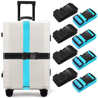 BILIONE Luggage Straps for Suitcases,79" Long Adjustable Luggage Belts