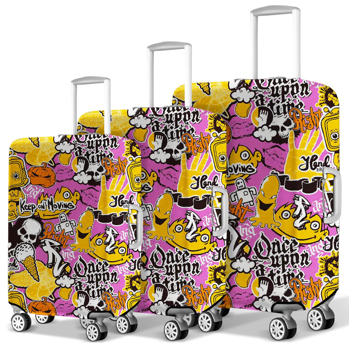 3 Pack Suitcase Cover for Luggage Clear PVC Waterproof Anti Scratch