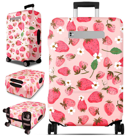 Slohif Luggage Cover for Suitcase Tsa Approved Protector - Luggage Sleeve Large Suit Case Cover Travel Stretch Baggage Case Protective Washable Fit 18-32 Inch Marble L