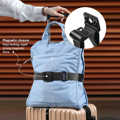 Travel Inspira Magnetic Quick Release Luggage Straps Black