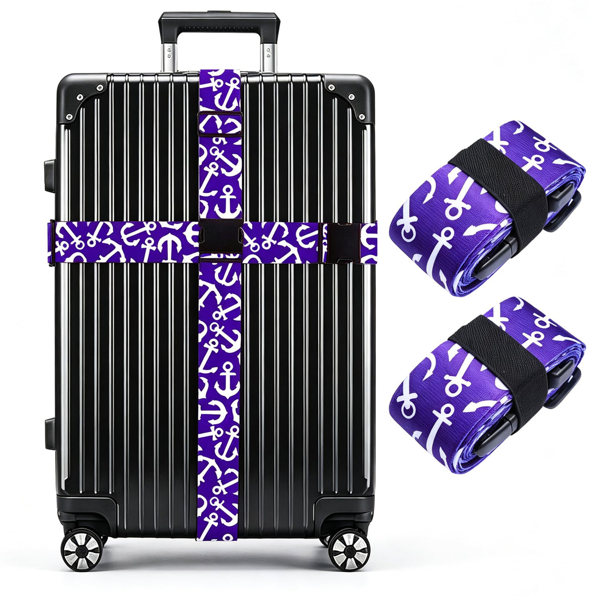 Luggage Straps for Suitcases TSA Approved Easy Pack Organized Suitcase Strap, Luggage Strap, Luggage Belt Strap, Bag Straps for Luggage. Buckle Straps Travel Accessories (Gradient Dot)