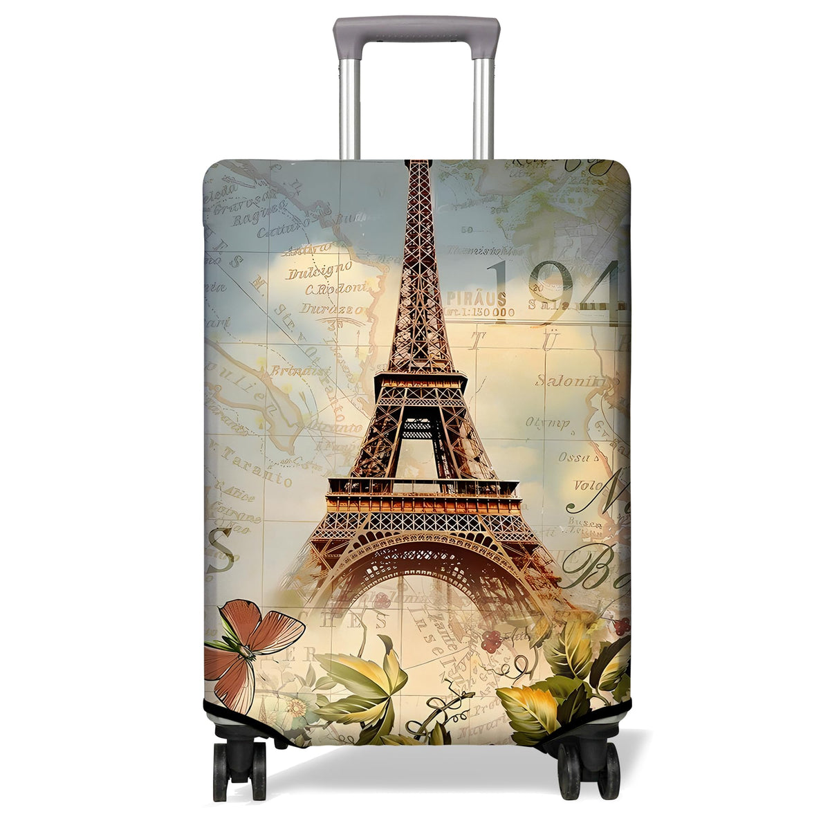 Travel Luggage Cover Suitcase Protector Fits 18-32 Inch Wheel Covers PatternedTravel Related Items Flower Luggage Protector Elastic M