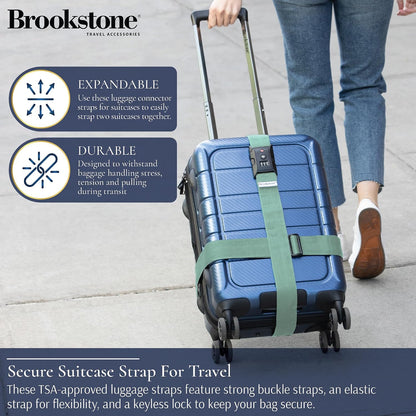 Brookstone Luggage Strap 2-in-1 TSA-Approved Expandable Strap