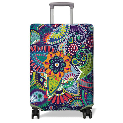 Travel Luggage Cover Suitcase Protector Fits 18-32 Inch Wheel Covers PatternedTravel Related Items Flower Luggage Protector Elastic M