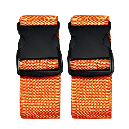 2 Pack Suitcase Belts, Adjustable Luggage Straps, Bright Colors Travel Packing Straps with Quick Release Buckle (Pink)