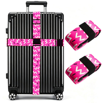 Luggage Straps for Suitcases TSA Approved Easy Pack Organized Suitcase Strap, Luggage Strap, Luggage Belt Strap, Bag Straps for Luggage. Buckle Straps Travel Accessories (Gradient Dot)