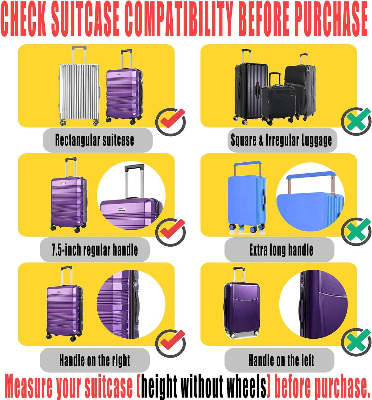 28 Inch Waterproof Clear Suitcase Cover (Black Trim)