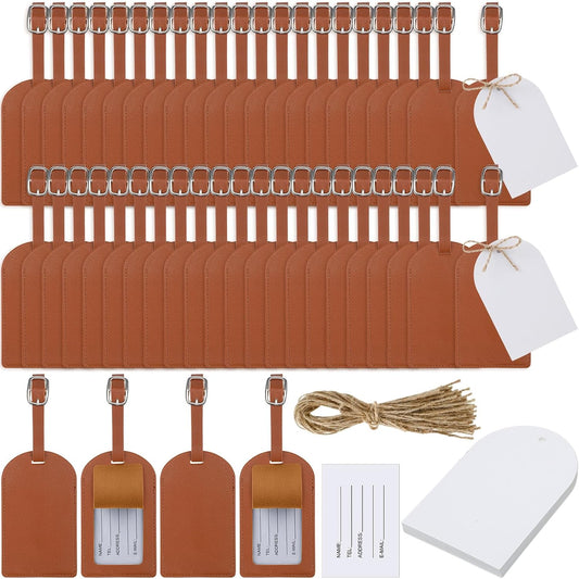 Amylove Leather Luggage Tags Wedding Favor Luggage Tag
