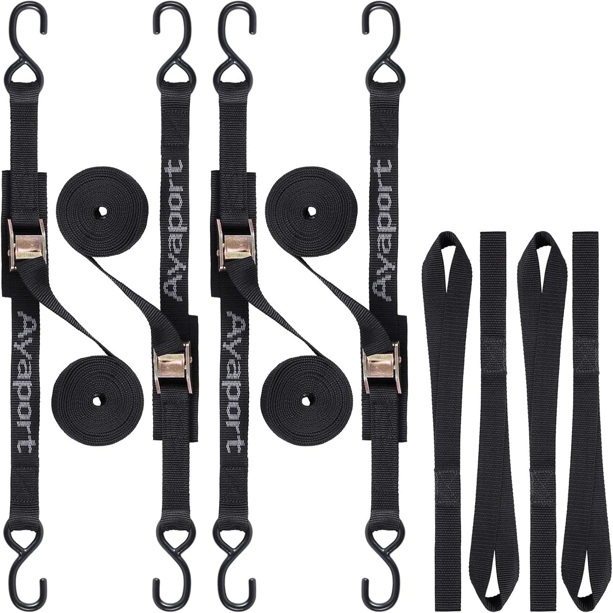 Ayaport Cam Buckle Tie Down Straps 10 feet, 4 Pack