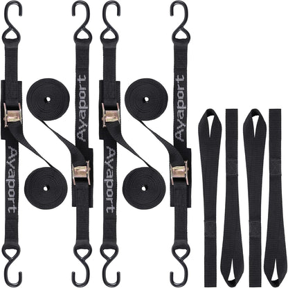 Ayaport Cam Buckle Tie Down Straps 10 feet, 4 Pack