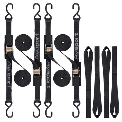 Ayaport Cam Buckle Tie Down Straps 10 feet, 4 Pack
