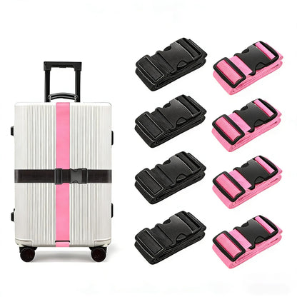 BILIONE Luggage Straps for Suitcases,79" Long Adjustable Luggage Belts