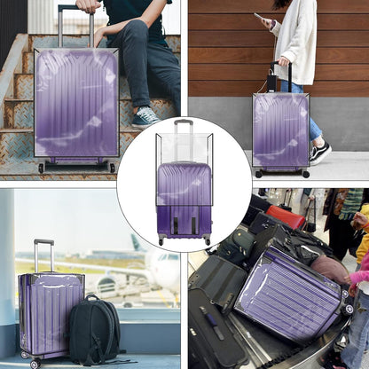 Cosmos 1 Pc Luggage Cover Clear PVC Suitcase Protector Travel Luggage Transparent Protective Cover Waterproof and Dustproof Luggage Suitcase Protector for Women and Men (28 Inch)