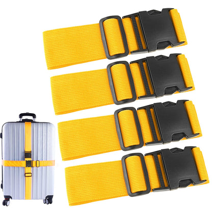 80In Luggage Straps for Suitcase Travel Belt Accessories, 2 Pack Light Blue