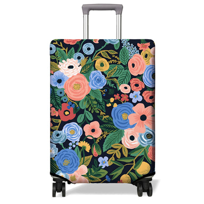 Travel Luggage Cover Suitcase Protector Fits 18-32 Inch Wheel Covers PatternedTravel Related Items Flower Luggage Protector Elastic M