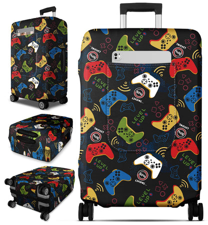 Slohif Luggage Cover for Suitcase Tsa Approved Protector - Luggage Sleeve Large Suit Case Cover Travel Stretch Baggage Case Protective Washable Fit 18-32 Inch Marble L
