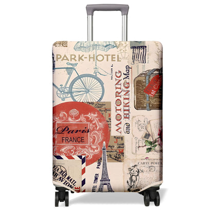 Travel Luggage Cover Suitcase Protector Fits 18-32 Inch Wheel Covers PatternedTravel Related Items Flower Luggage Protector Elastic M