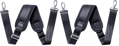 59 Inch Shoulder Straps, Soft with Ultra-Thick Fixed Shoulder Pad, Two Way Independently Adjustable Buckle Replacement Straps for Laptop Bag Messenger Bag Tool Bag Luggage,Black