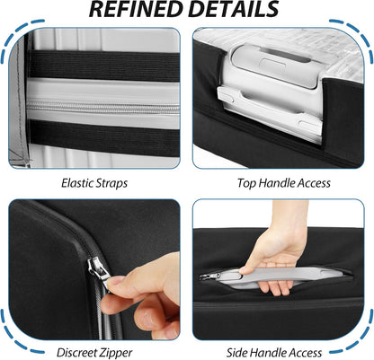 Transparent PVC Suitcase Cover, No Disassembly Required Clear Luggage Protector Suitcase Cover