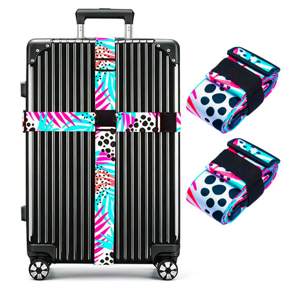 Luggage Straps for Suitcases TSA Approved Easy Pack Organized Suitcase Strap, Luggage Strap, Luggage Belt Strap, Bag Straps for Luggage. Buckle Straps Travel Accessories (Gradient Dot)