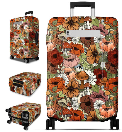 Slohif Luggage Cover for Suitcase Tsa Approved Protector - Luggage Sleeve Large Suit Case Cover Travel Stretch Baggage Case Protective Washable Fit 18-32 Inch Marble L