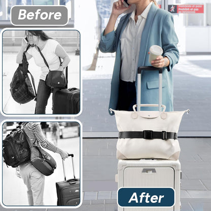 Travel Inspira Magnetic Quick Release Luggage Straps Black